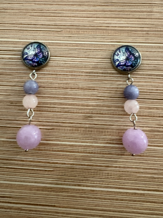 cercei fluture ametist cuart [3]