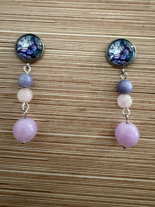 cercei fluture ametist cuart [2]