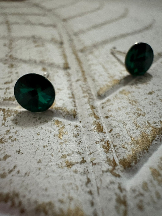 Cercei SWAROVSKI PRECIOSA Rivoli  Emerald (otel) - SWO02  [3]