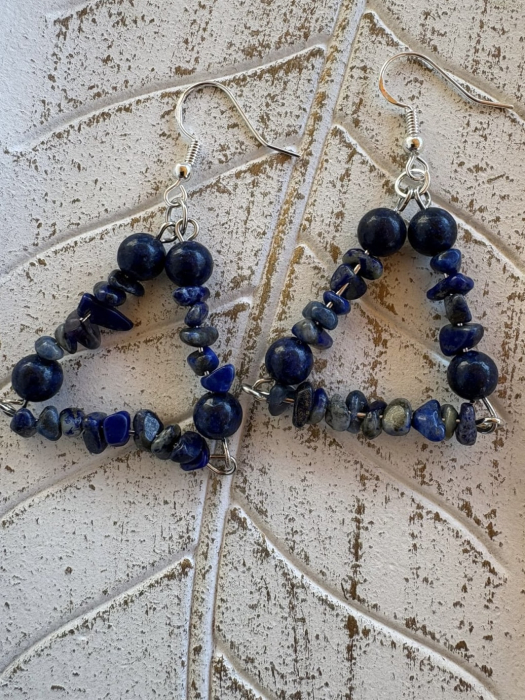 Cercei Triunghi Lapis Lazuli [2]