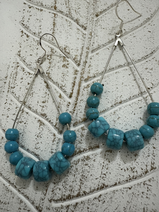 Cercei Turcoaz Design Geometric [3]