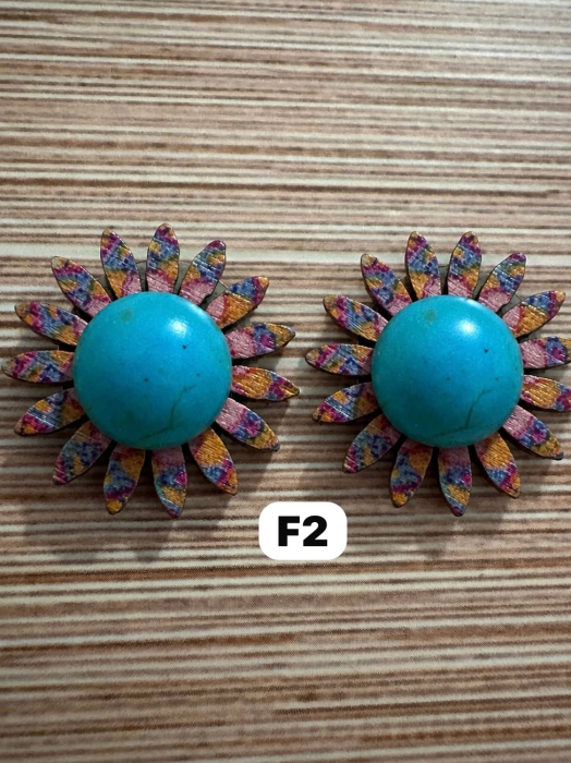 cercei-turcoaz-floare-lemn-multicolora-protectie-calm [3]