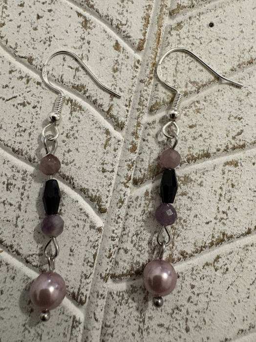 Cercei Turmalină Colorată și Perle de Mallorca – bijuterii handmade pentru echilibru și feminitate [2]