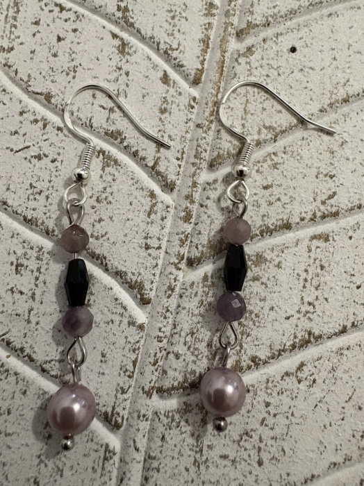 Cercei Turmalină Colorată și Perle de Mallorca – bijuterii handmade pentru echilibru și feminitate [3]