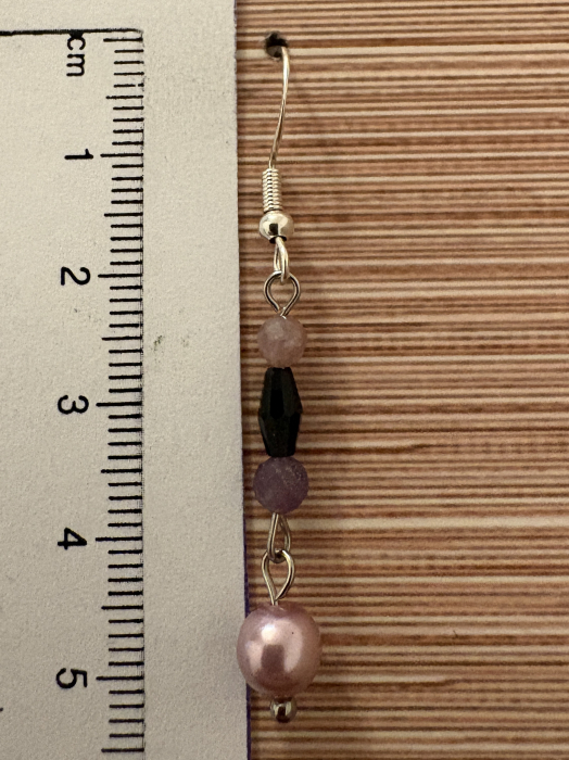 Cercei Turmalină Colorată și Perle de Mallorca – bijuterii handmade pentru echilibru și feminitate [3]