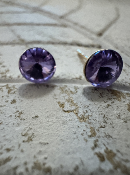 Cercei Violet Rivoli cu cristal Swarovski – Argint 925 [4]