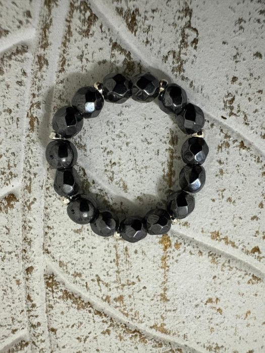 Inel Hematit Fațetat & Argint 925 [4]