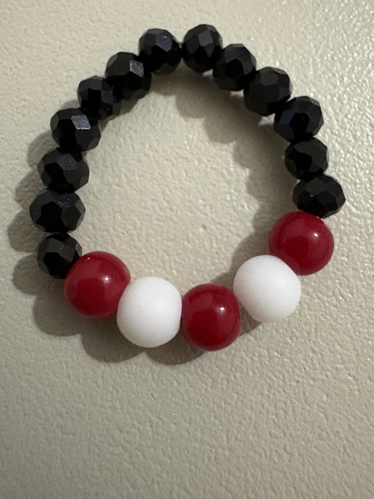 Inel Mărțișor Protecție & Puritate – Onix Alb și Coral [2]