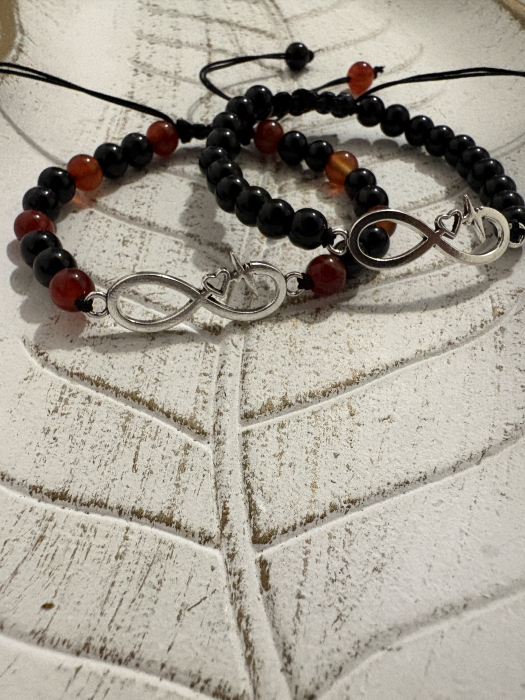 Set brățări EL & EA – onix si carneol - forță și energie vitală [3]
