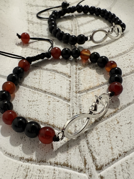 Set brățări EL & EA – onix si carneol - forță și energie vitală [4]