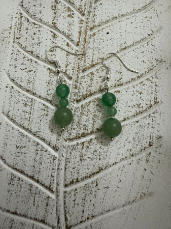 Culoare - Cercei Aventurin Verde – Energie, Noroc și Echilibru | Cercei Magici