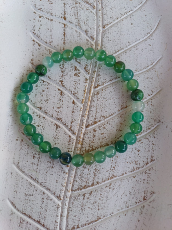 &#128308 Bratara Agat verde si Rubin [2]