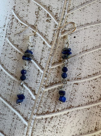Cercei lungi din Lapis Lazuli – Eleganță și Protecție [1]