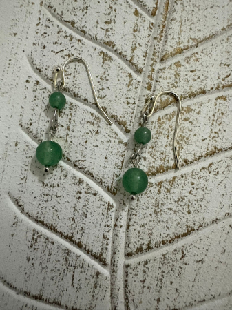 Culoare - Cercei Aventurin Verde – Energie, Noroc și Echilibru | Cercei Magici