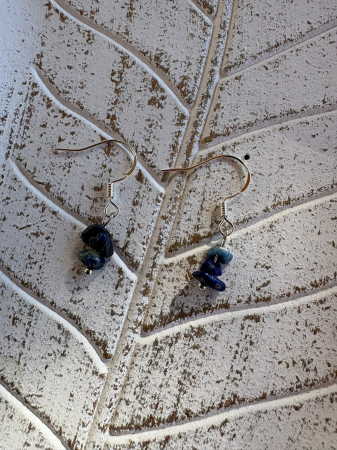 Lapis lazuli - Cercei handmade scurți din Lapis Lazuli – protecție și claritate