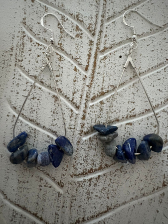 Lapis lazuli - cercei lapis lazuli