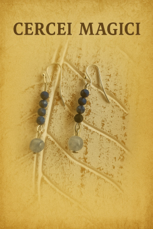 Cercei Magici Agat Albastru si Lapis Lazuli [1]