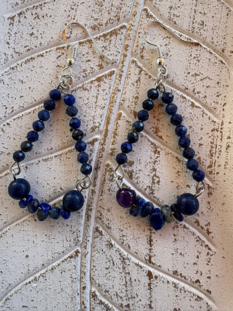 Lapis lazuli - Cercei magici din Lapis Lazuli 