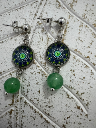 cercei-aventurin-cabochon-mandala-cm163 [2]