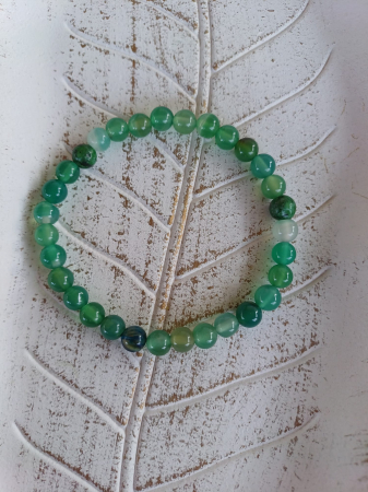 &#128308 Bratara Agat verde si Rubin [1]