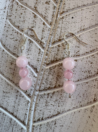 Produse - cercei-cuart-roz-handmade
