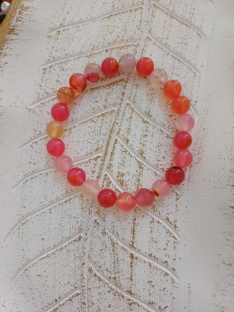 Bratari Zodii - Brățară Agat Roz – Calm și Feminitate | Cercei Magici
