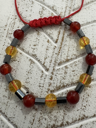 Brățară Carneol, Citrin și Hematit – energie, vitalitate și echilibru [2]