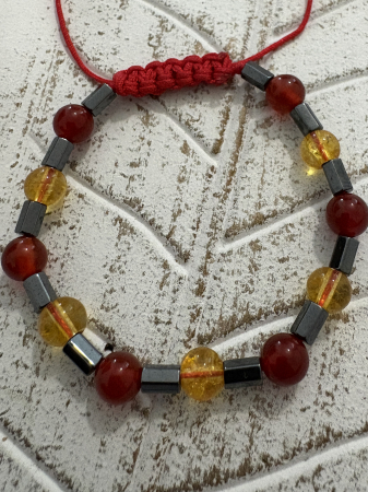 Brățară Carneol, Citrin și Hematit – energie, vitalitate și echilibru [3]