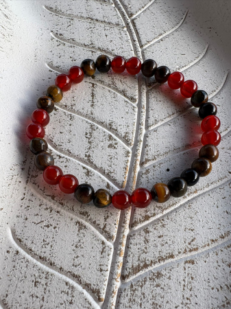 Brățară Carneol & Ochi de Tigru – Curaj, Motivație și Protecție [2]