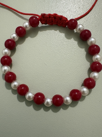 Bratari - Brățară Mărțișor coral perle 4mm