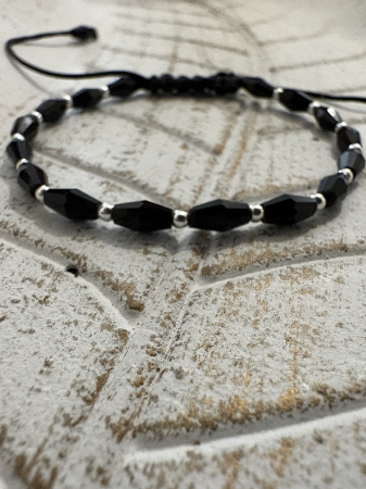 Brățară Cristale Conice Fațetate și Argint 925 – echilibru energetic [1]