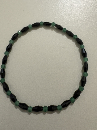 Brățară cristale negre și Aventurin verde [1]