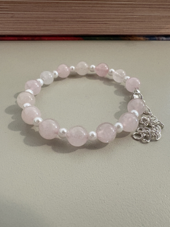 bratara cuart roz perle