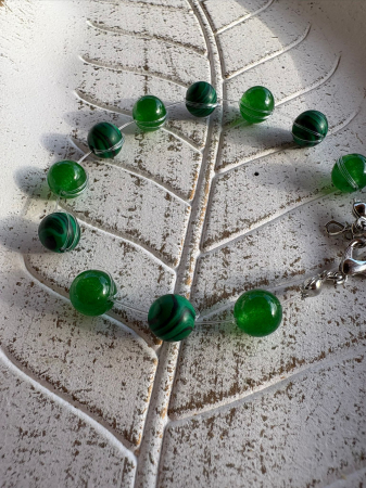 Brățară Malachit & Jad Verde – Echilibru, Abundență & Protecție [4]