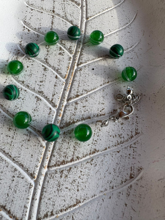 4. Chakra Inimii - Centrul Echilibrului – Anahata - Brățară Malachit & Jad Verde – Echilibru, Abundență & Protecție