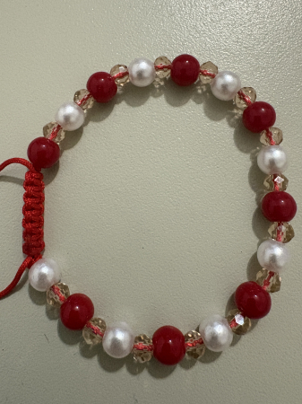 Gemeni - Brățară mărțișor perle cristale