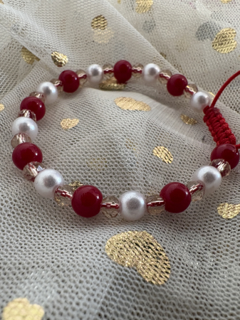 Brățară mărțișor perle cristale [1]