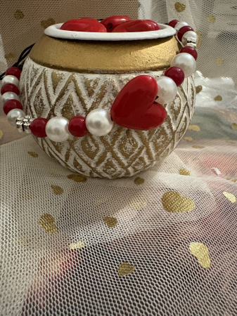 Rac - Brățară mărțișor coral perle