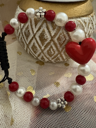 Brățară mărțișor coral perle [2]