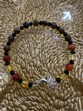 Ochi de tigru - Brățară ochi de tigru carneol citrin