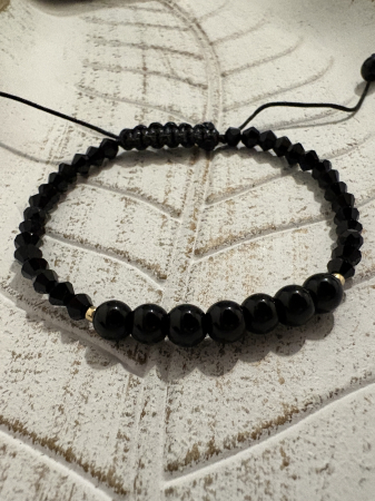 Pentru el - Brățară onix – bijuterie handmade de protecție