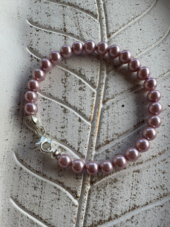 Brățară Perle Roz Mallorca cu Elemente din Argint – Eleganță Delicată & Rafinament Feminin [1]