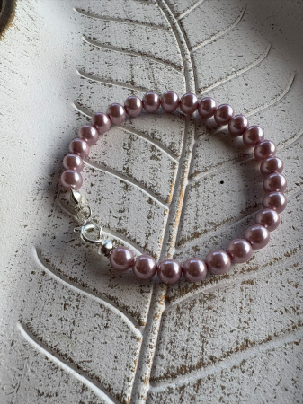 Produse - Brățară Perle Roz Mallorca Argint 925 – Delicatețe & Eleganță Modernă