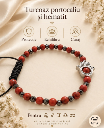 bratara-turcoaz-portocaliu-hematit-hamsa-protectie-echilibru-curaj [0]