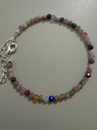 Bratari - Brățară turmalină colorată delicată