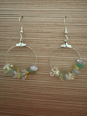 Cercul prosperității – Cercei cu Citrin, Aventurin și Ametist [2]