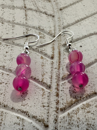 Cercei magici Agat Roz [2]