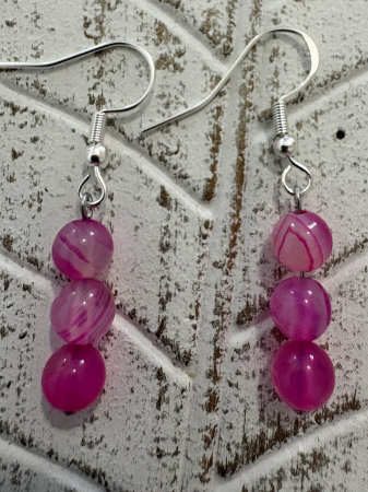 Cercei magici Agat Roz [1]