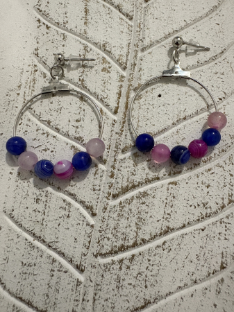 Cercei Șurub - Cercei Agat