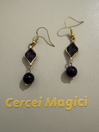 Ametist - cercei ametist naturali